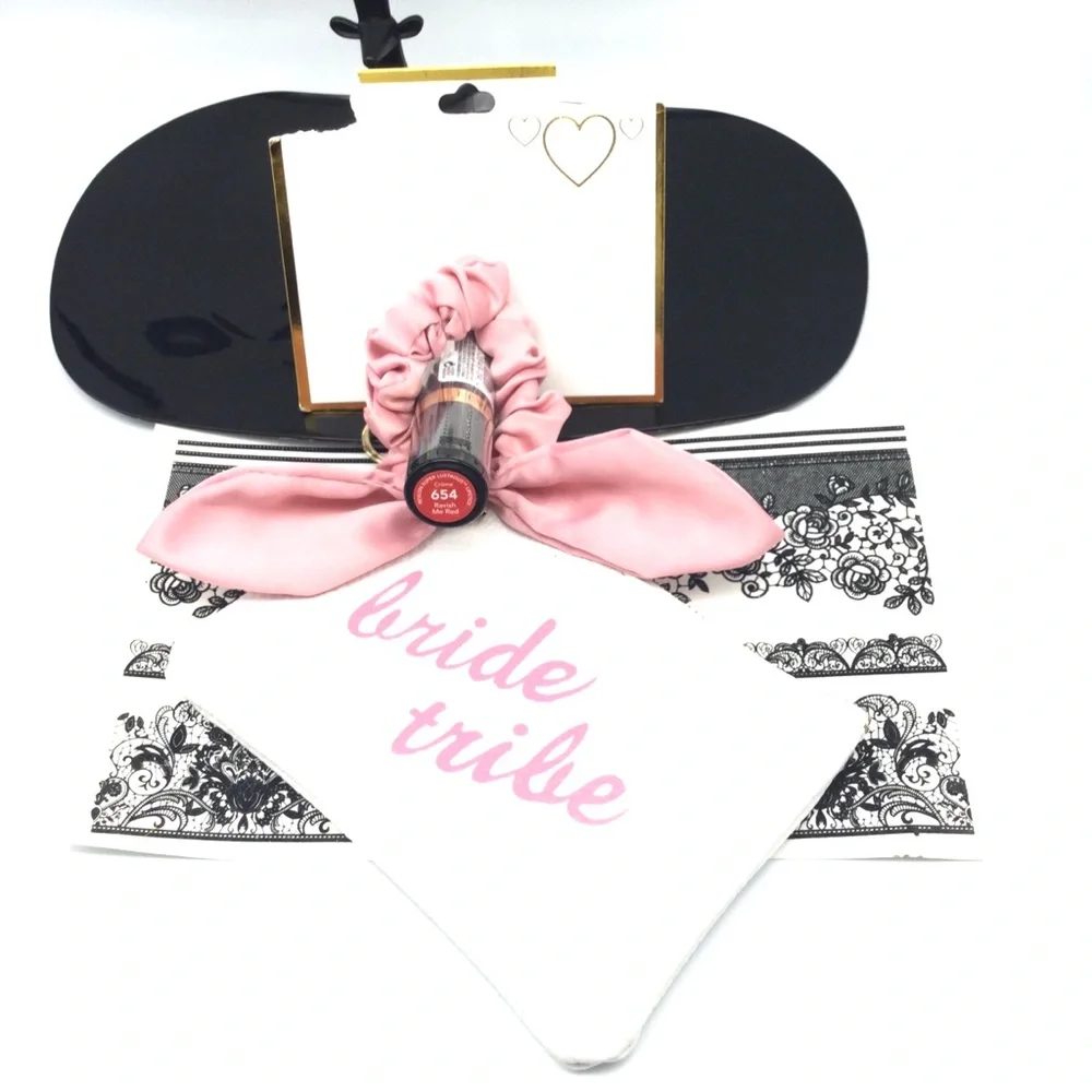 Bride Tribe Pink Script Cosmetic Pouch new